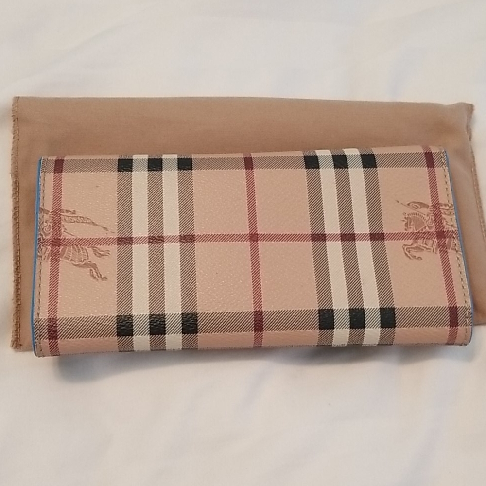 Burberry Haymarket/Vintage Continental Wallet - Picture 3 of 7